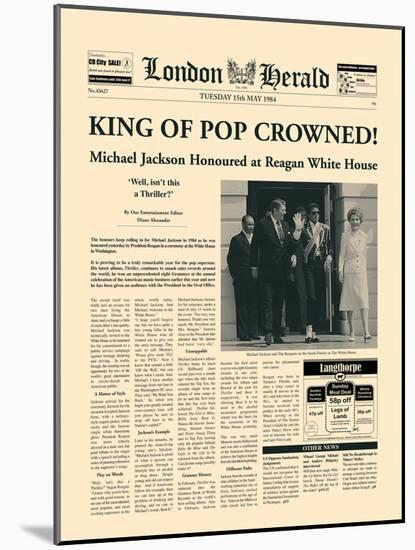King of Pop Crowned-The Vintage Collection-Mounted Art Print