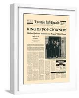 King of Pop Crowned-The Vintage Collection-Framed Premium Giclee Print