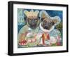 King of Pugs-Oxana Zaika-Framed Giclee Print