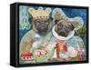 King of Pugs-Oxana Zaika-Framed Stretched Canvas