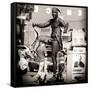 King of Snakes in Venice Beach-Giuseppe Torre-Framed Stretched Canvas