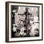 King of Snakes in Venice Beach-Giuseppe Torre-Framed Photographic Print