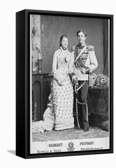 King of Sweden and His Wife-null-Framed Stretched Canvas