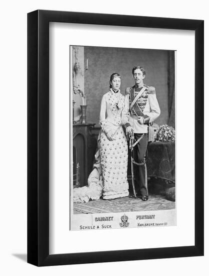 King of Sweden and His Wife-null-Framed Photographic Print