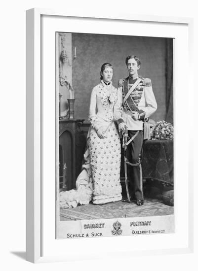 King of Sweden and His Wife-null-Framed Photographic Print