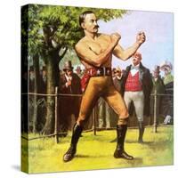 King of the Bare-Knuckle Boxers: John L Sullivan-Ralph Bruce-Stretched Canvas