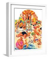 "King of the Beach,"September 3, 1932-Joseph Christian Leyendecker-Framed Giclee Print