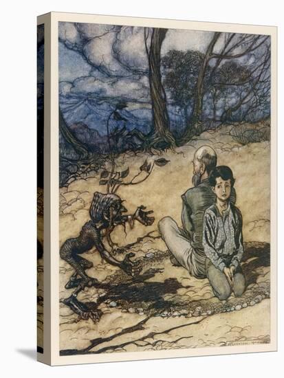 King of the Golden Mount-Arthur Rackham-Stretched Canvas