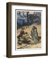 King of the Golden Mount-Arthur Rackham-Framed Art Print