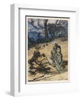 King of the Golden Mount-Arthur Rackham-Framed Art Print