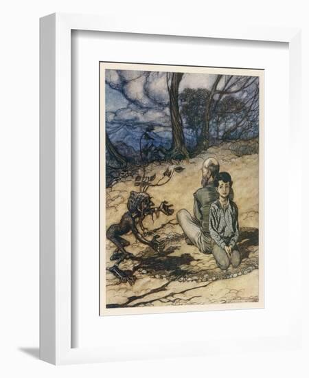 King of the Golden Mount-Arthur Rackham-Framed Art Print