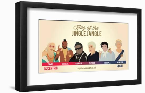 King of the Jingle Jangle-Stephen Wildish-Framed Art Print