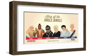 King of the Jingle Jangle-Stephen Wildish-Framed Art Print