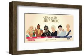 King of the Jingle Jangle-Stephen Wildish-Framed Giclee Print