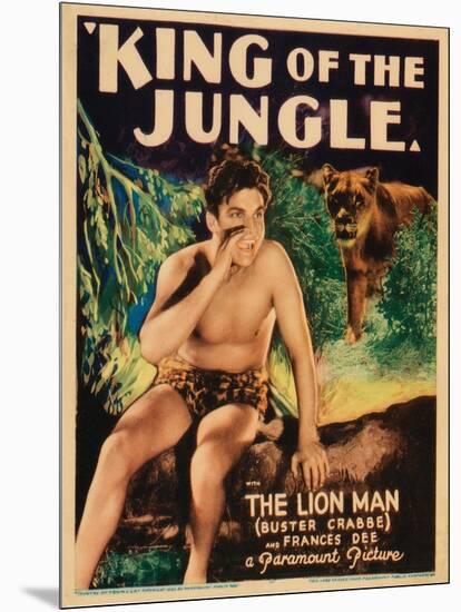 King of the Jungle, Buster Crabbe, 1933-null-Mounted Art Print