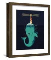 King of the Narwhals-Michael Buxton-Framed Art Print