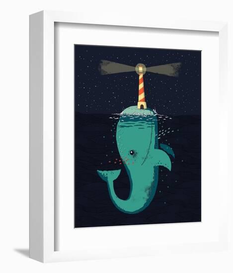 King of the Narwhals-Michael Buxton-Framed Art Print