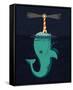 King of the Narwhals-Michael Buxton-Framed Stretched Canvas