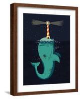 King of the Narwhals-Michael Buxton-Framed Art Print