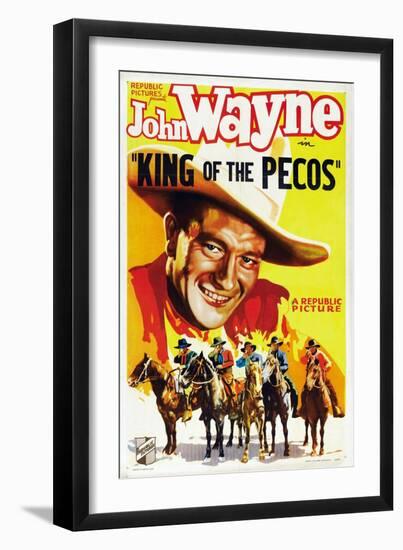 King of the Pecos, 1936-null-Framed Art Print