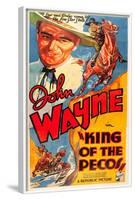 KING OF THE PECOS, John Wayne on poster art, 1936.-null-Framed Art Print