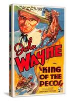 KING OF THE PECOS, John Wayne on poster art, 1936.-null-Stretched Canvas