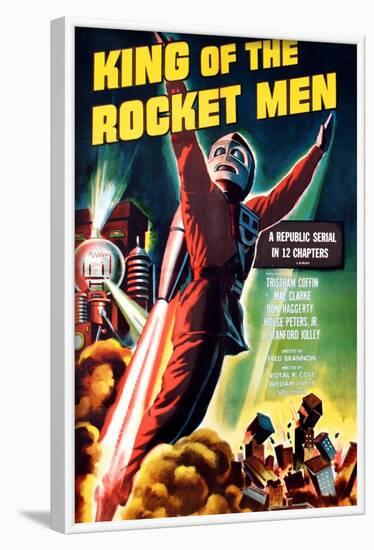 King of the Rocket Men, Tristram Coffin (In the 'Rocket Suit'), 1949-null-Framed Art Print