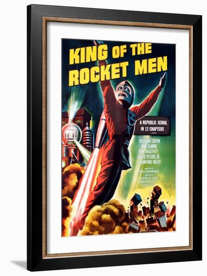 King of the Rocket Men, Tristram Coffin (In the 'Rocket Suit'), 1949-null-Framed Art Print