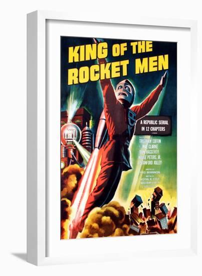 King of the Rocket Men, Tristram Coffin (In the 'Rocket Suit'), 1949-null-Framed Art Print