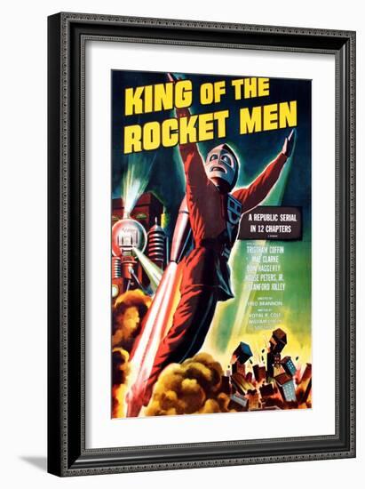 King of the Rocket Men, Tristram Coffin (In the 'Rocket Suit'), 1949-null-Framed Art Print