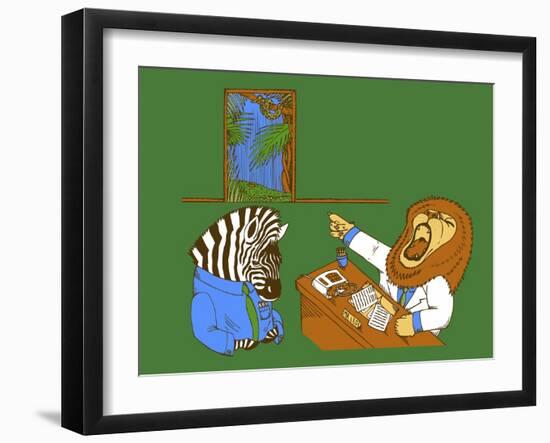 King of the Workplace-Steven Wilson-Framed Giclee Print