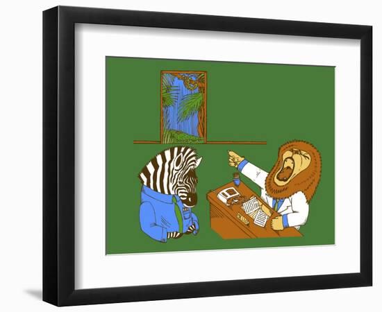 King of the Workplace-Steven Wilson-Framed Premium Giclee Print