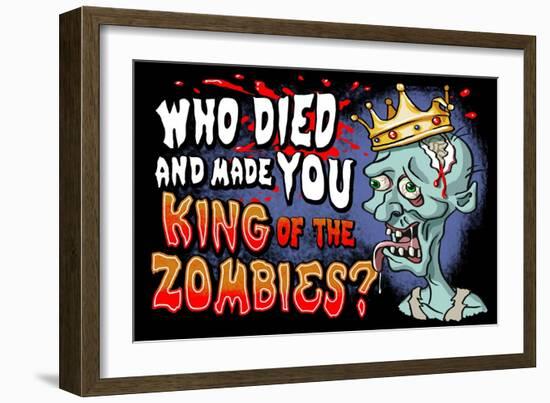 King of the Zombies-Lantern Press-Framed Art Print