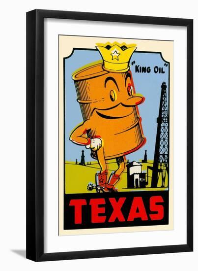 King Oil Decal-null-Framed Art Print