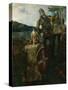 King Olav let blow the army sound-Lars Jorde-Stretched Canvas