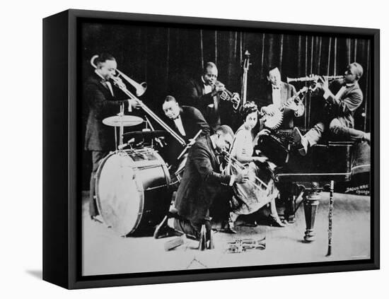 King Oliver's Creole Jazz Band, 1920-null-Framed Stretched Canvas