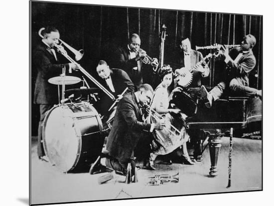 King Oliver's Creole Jazz Band, 1920-null-Mounted Photographic Print