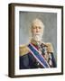 King Oscar II watercolor on paper-Andreas Bloch-Framed Giclee Print
