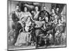 King Oscar II with Swedish Royal Family-null-Mounted Giclee Print