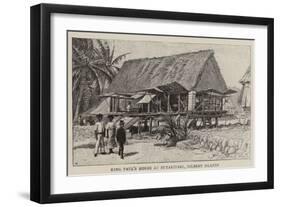 King Paul's House at Butaritari, Gilbert Islands-null-Framed Giclee Print