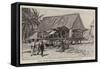 King Paul's House at Butaritari, Gilbert Islands-null-Framed Stretched Canvas