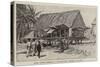 King Paul's House at Butaritari, Gilbert Islands-null-Stretched Canvas