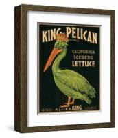 King Pelican Brand California Iceberg Lettuce-null-Framed Premium Giclee Print