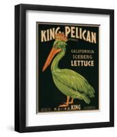 King Pelican Brand California Iceberg Lettuce-null-Framed Premium Giclee Print