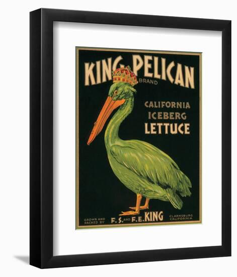 King Pelican Brand California Iceberg Lettuce-null-Framed Premium Giclee Print