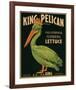 King Pelican Brand California Iceberg Lettuce-null-Framed Premium Giclee Print