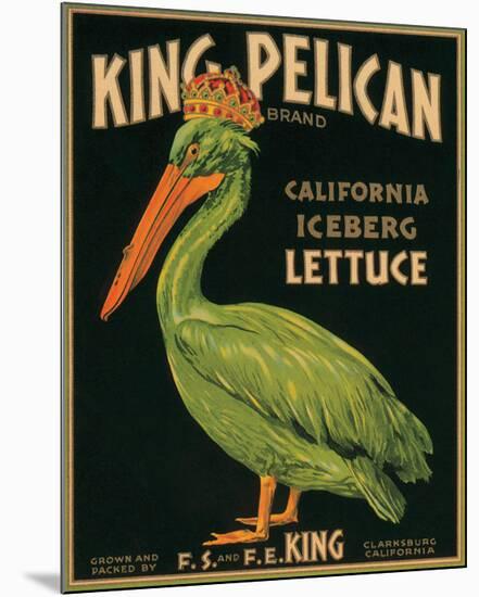 King Pelican Brand California Iceberg Lettuce-null-Mounted Premium Giclee Print