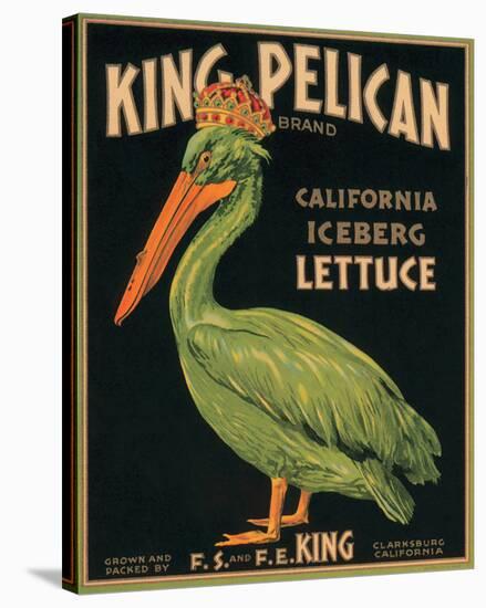 King Pelican Brand California Iceberg Lettuce-null-Stretched Canvas