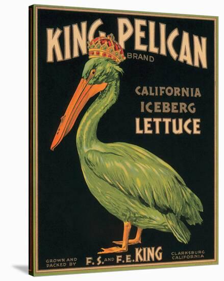 King Pelican Brand California Iceberg Lettuce-null-Stretched Canvas