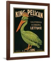 King Pelican Brand California Iceberg Lettuce-null-Framed Art Print